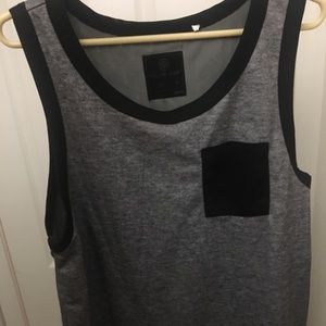 On The Byas Grey Jersey Tank Top